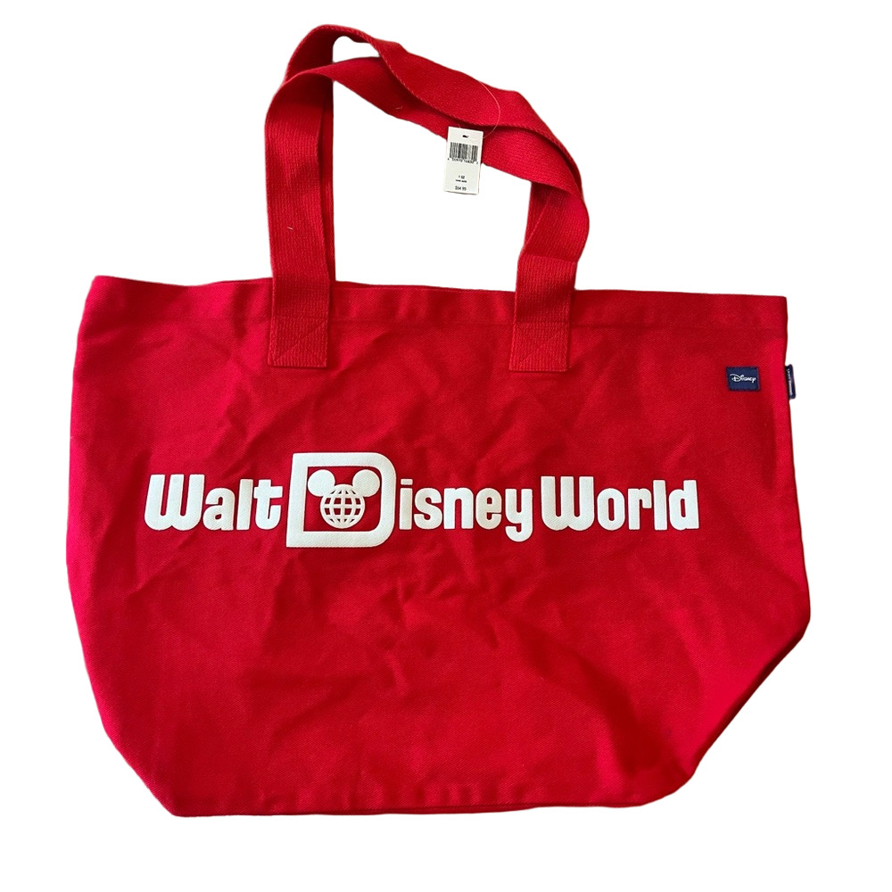 Walt Disney World Parks Spirit Jersey Red Tote Bag NWT